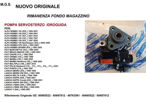 46524141 pompa servosterzo - pompa,